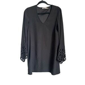 Ramy Brook Little Black Dress Women's Size XS cut out bell‎ Sleeve
